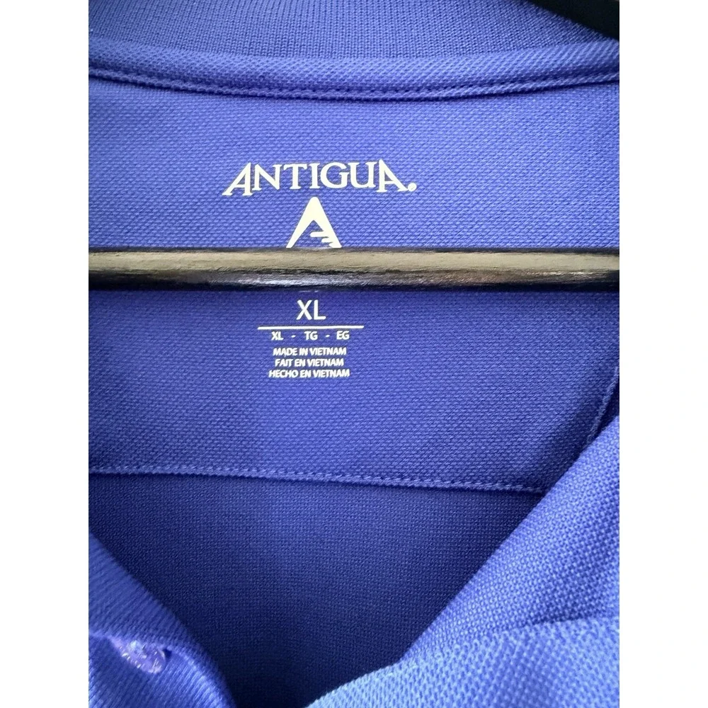 Antigua New York Giants Polo Shirt Mens XL Blue NFL Football Jersey Golf